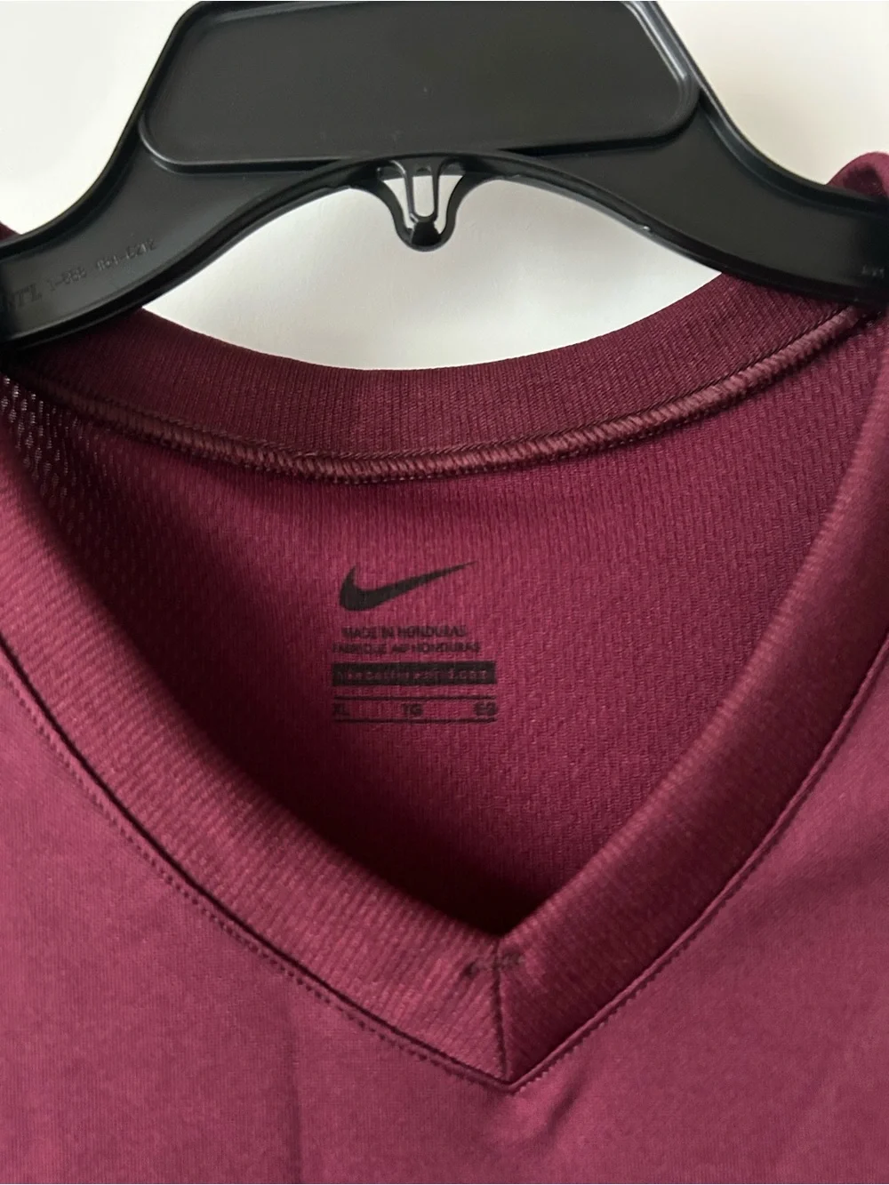 Nike Women's Maroon Sleeveless Basketball Jersey with White Side Stripes